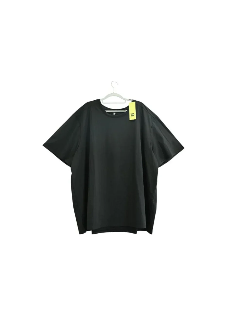 NWT All In Motion Big Relaxed Fit Soft Stretch T-Shirt Sz 3XL Black Crewneck